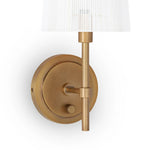 The Franklin Sconce is a harmonious blend of classic and femininity with the added utility of a dimmer knob on its backplate. Adding a touch of tactile intrigue through its unique string lamp shade, the Franklin Sconce is the perfect addition to a powder room or as a pair on either side of a bed. Amethyst Home provides interior design, new home construction design consulting, vintage area rugs, and lighting in the Des Moines metro area.