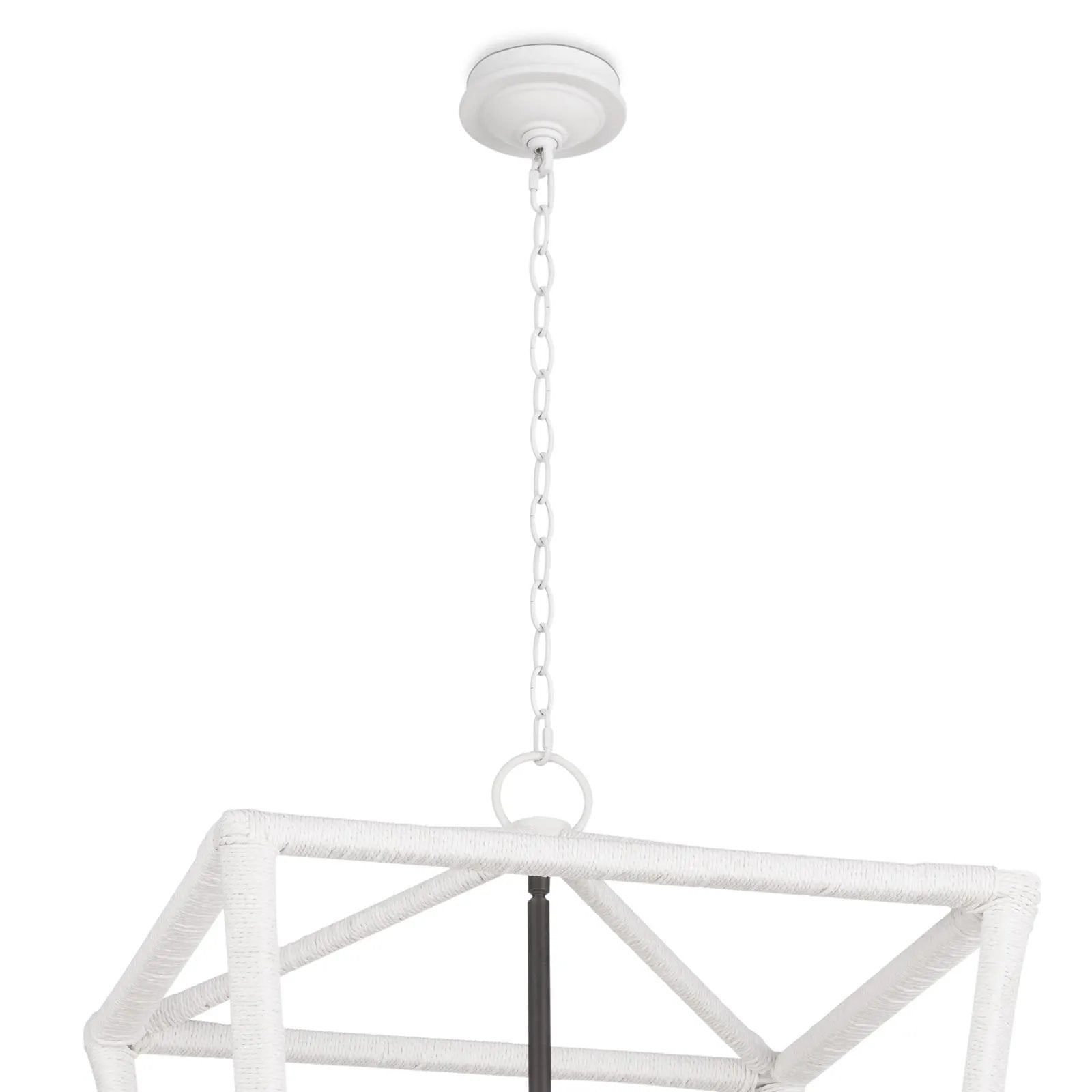 A twist on the traditional lantern, the Luella has a uniquely textured white finish. Elegant, blackened brass candelabra lighting on the interior creates an unexpected statement in your foyer, living room, or dining room. Amethyst Home provides interior design, new home construction design consulting, vintage area rugs, and lighting in the Charlotte metro area.
