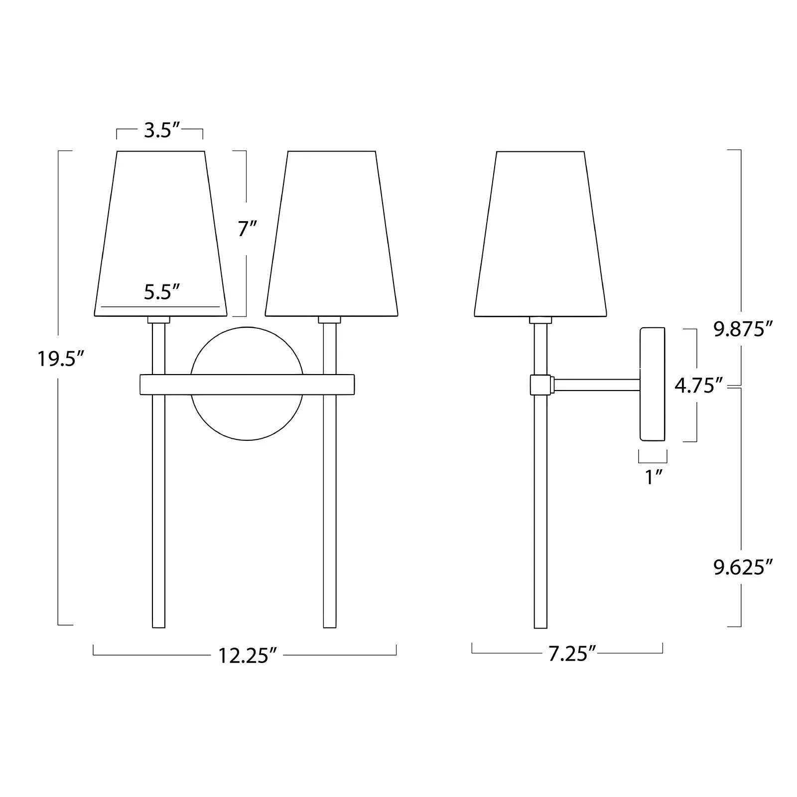 Sleek and elegant, the Toni Sconce Double is a minimalist solution that brings a touch of sophistication to any space. This double armed sconce seamlessly combines simplicity with functionality, featuring two natural linen lamp shades and a natural brass finish that radiates timeless charm. Amethyst Home provides interior design, new home construction design consulting, vintage area rugs, and lighting in the Dallas metro area.