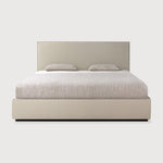 Featuring Revive Frame Only Linen Us King Headboard And Bed Frame by Ethnicraft at Amethyst Home. Find solace in the Revive bed, where comfort meets practicality. Its linen headboard, effortlessly removable for dry cleaning, ensures a fresh and inviting space. Stitched details add a touch of refined elegance and create a soft backdrop that whispers tranquility into the bedroom.Wei. Amethyst Home provides interior design, new construction, custom furniture, and area rugs in the Charlotte metro area