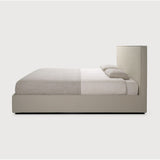 Featuring Revive Frame Only Linen Us King Headboard And Bed Frame by Ethnicraft at Amethyst Home. Find solace in the Revive bed, where comfort meets practicality. Its linen headboard, effortlessly removable for dry cleaning, ensures a fresh and inviting space. Stitched details add a touch of refined elegance and create a soft backdrop that whispers tranquility into the bedroom. Amethyst Home provides interior design, new construction, custom furniture, and area rugs in the Winter Garden metro area