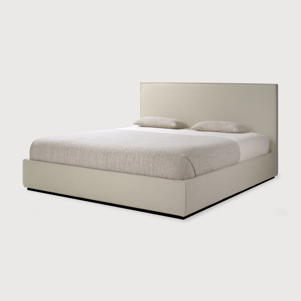Featuring Revive Frame Only Linen Us Queen Headboard And Bed Frame by Ethnicraft at Amethyst Home. Find solace in the Revive bed, where comfort meets practicality. Its linen headboard, effortlessly removable for dry cleaning, ensures a fresh and inviting space. Stitched details add a touch of refined elegance and create a soft backdrop that whispers tranquility into the bedroom.Weigh. Amethyst Home provides interior design, new construction, custom furniture, and area rugs in the Dallas metro area
