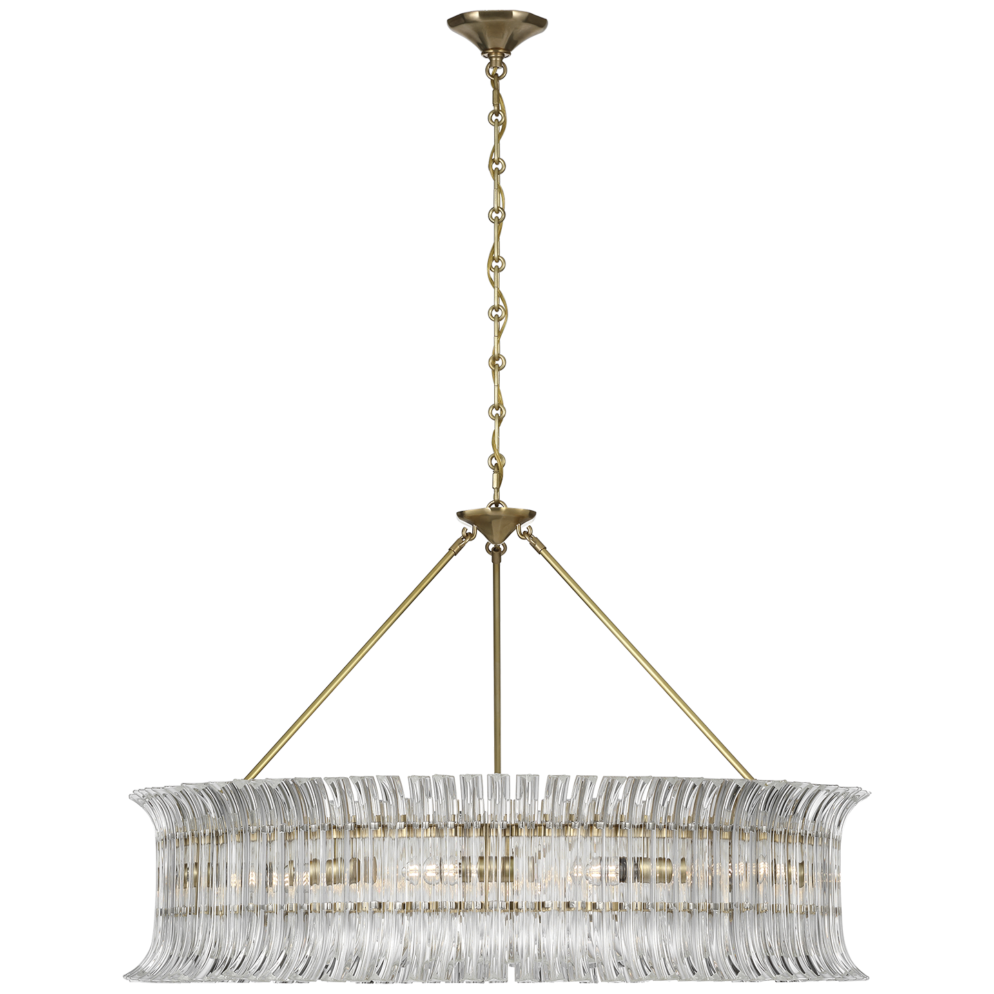 Featuring Rhine 36" Ring Chandelier Hand-Rubbed Antique Brass by Visual Comfort at Amethyst Home. Illuminate your space with the luxurious Rhine 36" Ring Chandelier in hand-rubbed antique brass. With its elegant design and warm, ambient lighting, this chandelier is perfect for adding a touch of sophistication to any room. Elevate your decor with this exclusive piece inspired by t. Amethyst Home provides interior design, new construction, custom furniture, and area rugs in the Des Moines metro area
