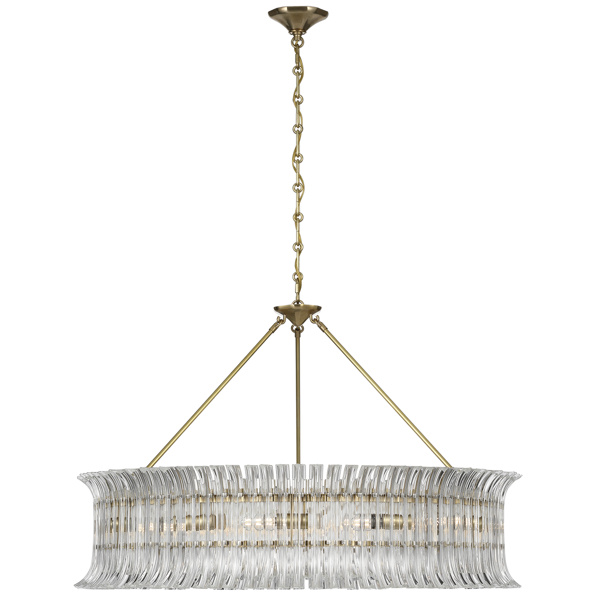 Rhine 36" Ring Chandelier Hand-Rubbed Antique Brass | shipping 10/06/2025