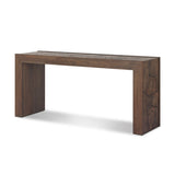 Ridge Outdoor Console Table - Stained Saddle Brown-Teak Root | shipping 09/15/2026