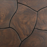 Ridge Outdoor Console Table - Stained Saddle Brown-Teak Root | shipping 09/15/2026