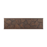 Ridge Outdoor Console Table - Stained Saddle Brown-Teak Root | shipping 09/15/2026