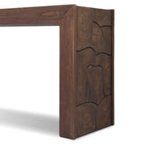 Ridge Outdoor Console Table - Stained Saddle Brown-Teak Root | shipping 09/15/2026