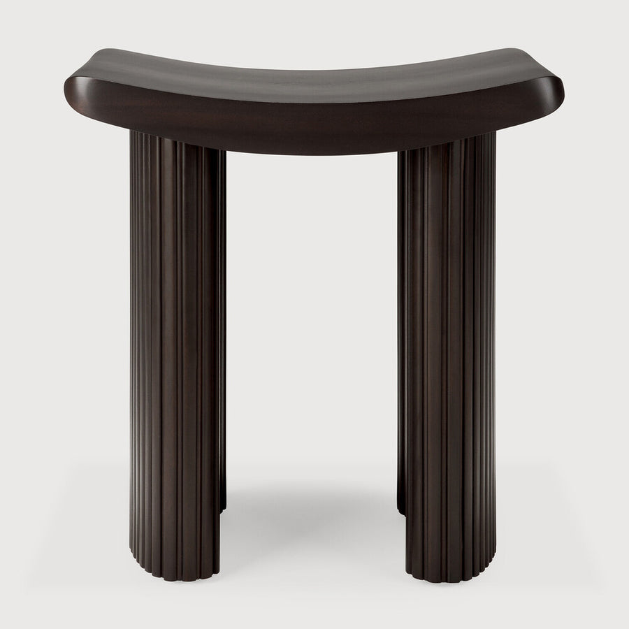 Roller Mahogany Dark Brown Max Stool