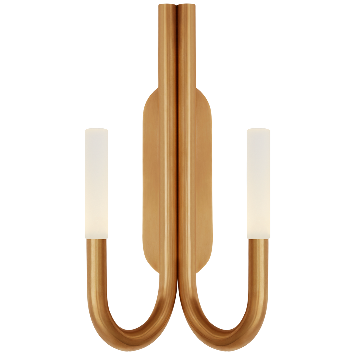 Rousseau Double Wall Sconce Antique-Burnished Brass | ready to ship!