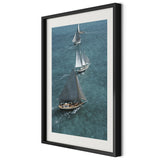 Sailing In The Bahamas by Slim Aarons - Black Maple