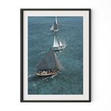 Sailing In The Bahamas by Slim Aarons - Black Maple