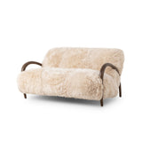 Sandro Settee - Champagne Mongolian Fur | shipping 09/04/2026
