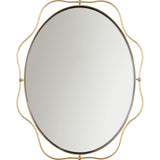Sargasso 24 x 30 Oval Mirror - Gild