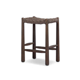 Savio Outdoor Bar + Counter Stool - Dark Textured Woven
