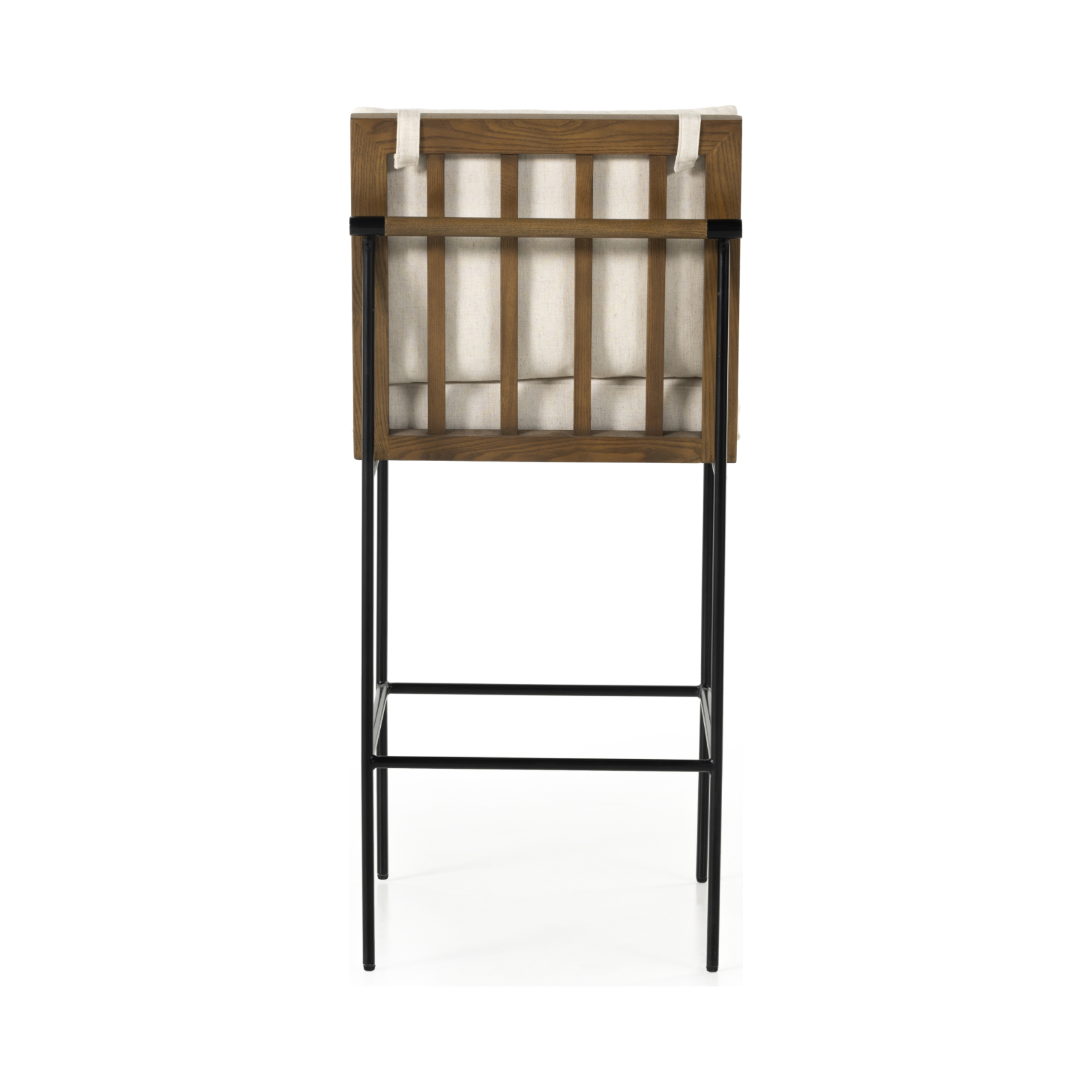 Fall in love with the back detailing of the Ross -- and stay for the comfort.  Beautiful iron base and wood details make this an unforgettable stool.Materials: Solid Oak, Iron, 92% Pl, 8% Li Amethyst Home provides interior design, new home construction design consulting, vintage area rugs, and lighting in the Salt Lake City metro area.