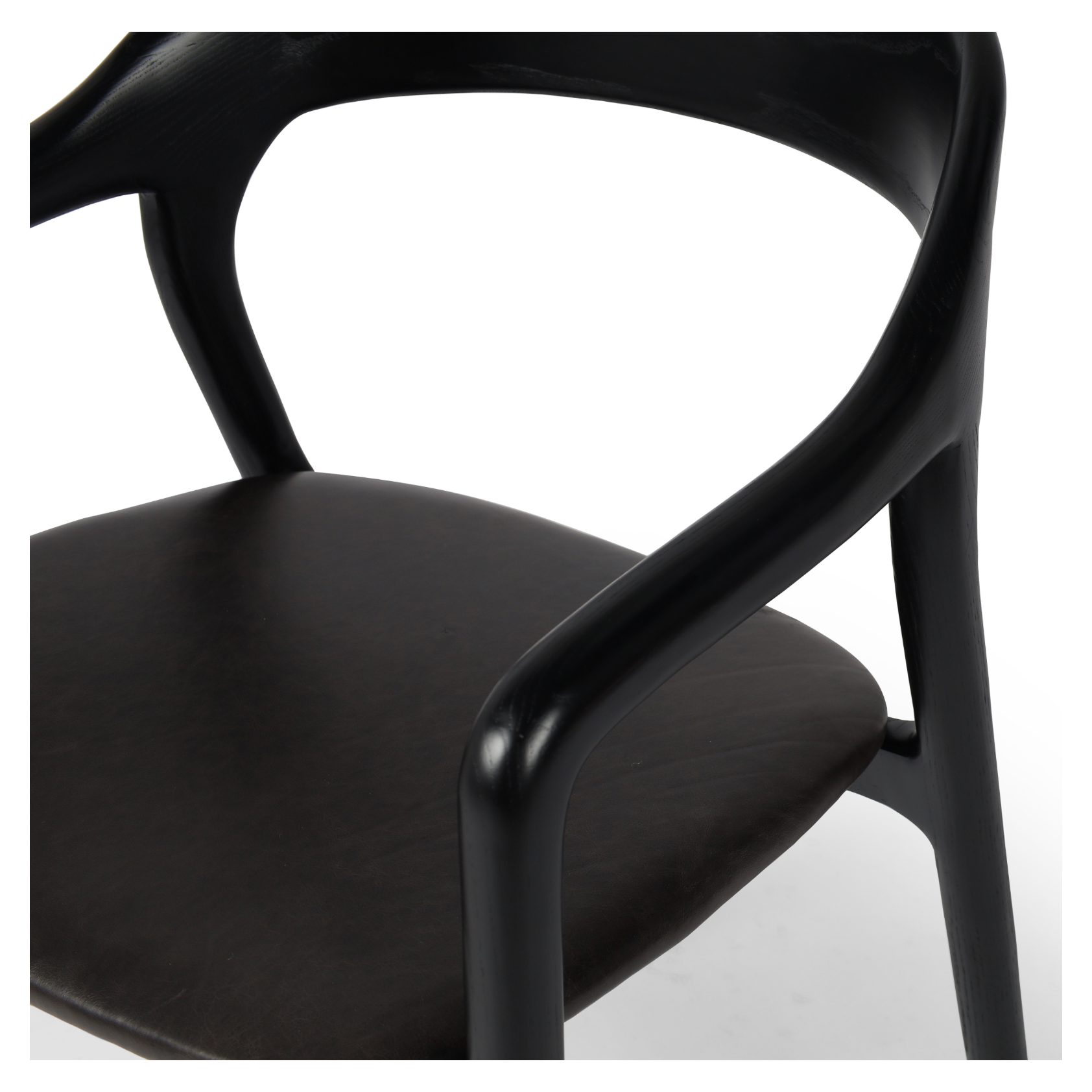 Make it monochromatic. Inspired by simple Scandinavian styling, solid ash forms a shapely open frame for top-grain leather seating. Amethyst Home provides interior design, new construction, custom furniture and area rugs in the Alpharetta metro area