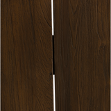 Clean lines, sustainable style. Made from FSC®-certified reclaimed teak, this trestle-style table features natural knots, graining and patching, reflective of the material's sourcing. Seats 12 comfortably. Cover or store indoors during inclement weather and when not in use. Amethyst Home provides interior design, new home construction design consulting, vintage area rugs, and lighting in the Calabasas metro area.