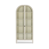 Add a touch of rustic charm to your home with our Breya Cream Powder Coat Cabinet. Its modern design offers ample storage and an elegant look. The powder coat finish ensures durability and a timeless aesthetic. Perfect for any room in your home. Amethyst Home provides interior design, new home construction design consulting, vintage area rugs, and lighting in the Monterey metro area.