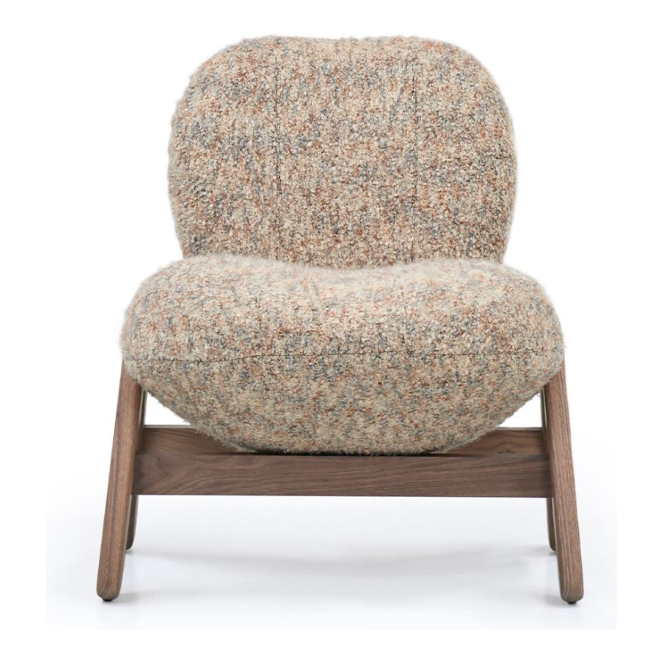 The Cosmo is unexpected and positively groovy.  Gorgeous walnut base with a speckled, unusual textile.  It sits like a dream! Amethyst Home provides interior design, new home construction design consulting, vintage area rugs, and lighting in the Houston metro area.