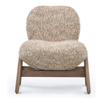 The Cosmo is unexpected and positively groovy.  Gorgeous walnut base with a speckled, unusual textile.  It sits like a dream! Amethyst Home provides interior design, new home construction design consulting, vintage area rugs, and lighting in the Houston metro area.