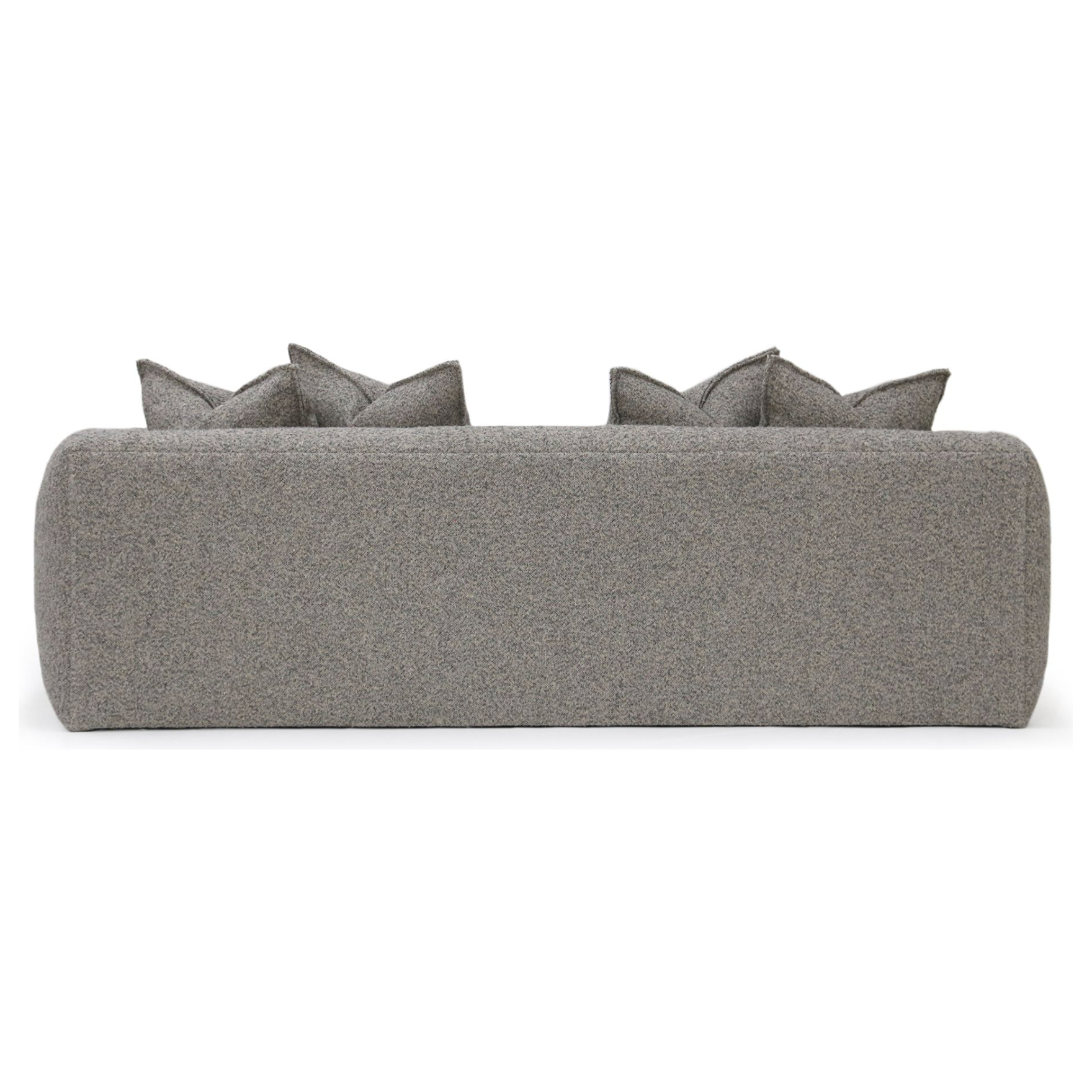 Signature Verellen in a luxurious, crafted sofa.  Rounded curves and Italian fabric make this an heirloom quality find. Amethyst Home provides interior design, new home construction design consulting, vintage area rugs, and lighting in the Austin metro area.