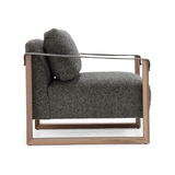 This sleek, masculine Benedict Club Chair from Verellen is bench-crafted with a sustainably harvested hardwood frame and 8-way hand-tied seat, the Benedict is a perfect complement to any interior. Amethyst Home provides interior design, new home construction design consulting, vintage area rugs, and lighting in the Laguna Beach metro area.