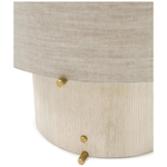 A stylish and playful addition to your décor, featuring a sturdy wooden base and a chic fabric shade that brings a warm, inviting glow. Amethyst Home provides interior design, new home construction design consulting, vintage area rugs, and lighting in the Scottsdale metro area.