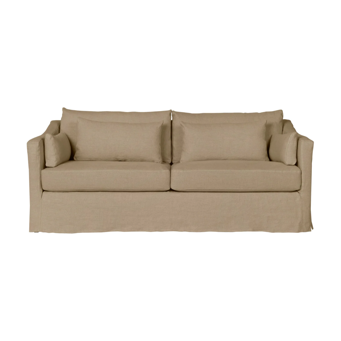 Soft as a cloud, the Rebecca Deluxe 84" Sofa - Essentials by Cisco Brothers is the perfect piece to complete your living room. It’s base is a FSC certified Maple hardwood frame. This sofa has a luxurious feather cloud fill with a foam core, bringing relaxation and ease into your home. Amethyst Home provides interior design, new home construction design consulting, vintage area rugs, and lighting in the Des Moines metro area.