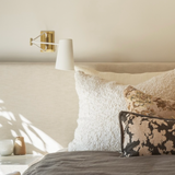 Murphy 28" X 36" Big Pillow With Insert -  Ivory | ready to ship! (Lifestyle View)