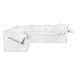 Featuring Donato Linen Slipcovered Sectional by Cisco Brothers at Amethyst Home. Wind down from a long day in this comfortable, easy-care slipcovered Donato Linen Slipcovered Sectional. This casual, chic sectional will bring the whole family together for years to come. 
Size: 114"w x 32"h x 114"dOverall Sitting Space: 87"w x 87"d
Made in USA
Fabric Details:. Amethyst Home provides interior design, new home construction design consulting, vintage area rugs, and lighting in the Calabasas metro area.