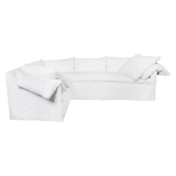 Featuring Donato Linen Slipcovered Sectional by Cisco Brothers at Amethyst Home. Wind down from a long day in this comfortable, easy-care slipcovered Donato Linen Slipcovered Sectional. This casual, chic sectional will bring the whole family together for years to come. 
Size: 114"w x 32"h x 114"dOverall Sitting Space: 87"w x 87"d
Made in USA
Fabric Details:. Amethyst Home provides interior design, new home construction design consulting, vintage area rugs, and lighting in the Calabasas metro area.