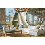 Wind down from a long day in this comfortable, easy-care slipcovered Donato White Slipcovered Linen Sectional with Chaise. This casual, chic sectional will bring the whole family together for years to come. Amethyst Home provides interior design, new home construction design consulting, vintage area rugs, and lighting in the Des Moines metro area.
