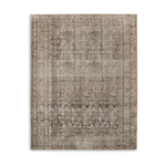Power-loomed in Egypt, a textural jute-blend area rug is printed to mimic an authentic vintage rug design. Amethyst Home provides interior design, new home construction design consulting, vintage area rugs, and lighting in the San Diego metro area.