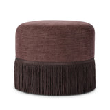 Sinclair Fringe Ottoman-21" - Laughlin Plum | shipping 08/14/2026