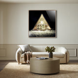 Skaal House In Stowe by Slim Aarons - Rustic Walnut