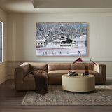 Skiing In Seefeld by Slim Aarons - Rustic Walnut