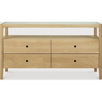 Featuring Spindle Dresser Oak by Ethnicraft at Amethyst Home. The Spindle collection found its inspiration in the traditional spinning wheel. Slightly tapered legs and rounded edges add a soft, sensual quality to this beautiful bedroom collection. This dresser is just as much at home in the bedroom as it is in commercial spaces as a stylish storage solution.
D. Amethyst Home provides interior design, new home construction design consulting, vintage area rugs, and lighting in the Austin metro area.