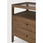 Featuring Spindle Reclaimed Teak Dresser by Ethnicraft at Amethyst Home. The Spindle collection found its inspiration in the traditional spinning wheel. Slightly tapered legs and rounded edges add a soft, sensual quality to this beautiful bedroom collection. This dresser is just as much at home in the bedroom as it is in commercial spaces as a stylish storage solution.Weight : 1. Amethyst Home provides interior design, new construction, custom furniture, and area rugs in the Kansas City metro area