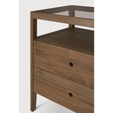 Featuring Spindle Reclaimed Teak Dresser by Ethnicraft at Amethyst Home. The Spindle collection found its inspiration in the traditional spinning wheel. Slightly tapered legs and rounded edges add a soft, sensual quality to this beautiful bedroom collection. This dresser is just as much at home in the bedroom as it is in commercial spaces as a stylish storage solution.Weight : 1. Amethyst Home provides interior design, new construction, custom furniture, and area rugs in the Kansas City metro area