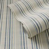 Stripe Grasscloth Wallpaper by FH Art Studio - Chambray