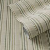 Stripe Grasscloth Wallpaper by FH Art Studio - Forest