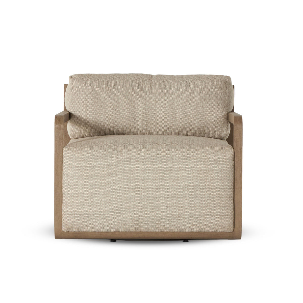 Stroud Faye Sand Outdoor Swivel Chair | ready to ship!