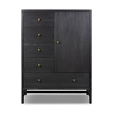 Sullivan Chest - Brushed Black Acacia Solid - Black Acacia Veneer | shipping 10/10/2026