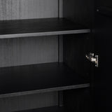 Sullivan Chest - Brushed Black Acacia Solid - Black Acacia Veneer | shipping 10/10/2026