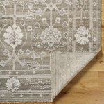 Featuring Almeria Hand-Knotted Rug by Surya at Amethyst Home. This luxurious Almeria hand-made rug is the perfect statement piece to add a touch of updated traditional style to your home. Its blend of wool and viscose gives it a soft feel and low pile, making it ideal for high traffic areas in your home. With its intricate hand-knotted construction and f. Amethyst Home provides interior design, new home construction design consulting, vintage area rugs, and lighting in the Laguna Beach metro area.