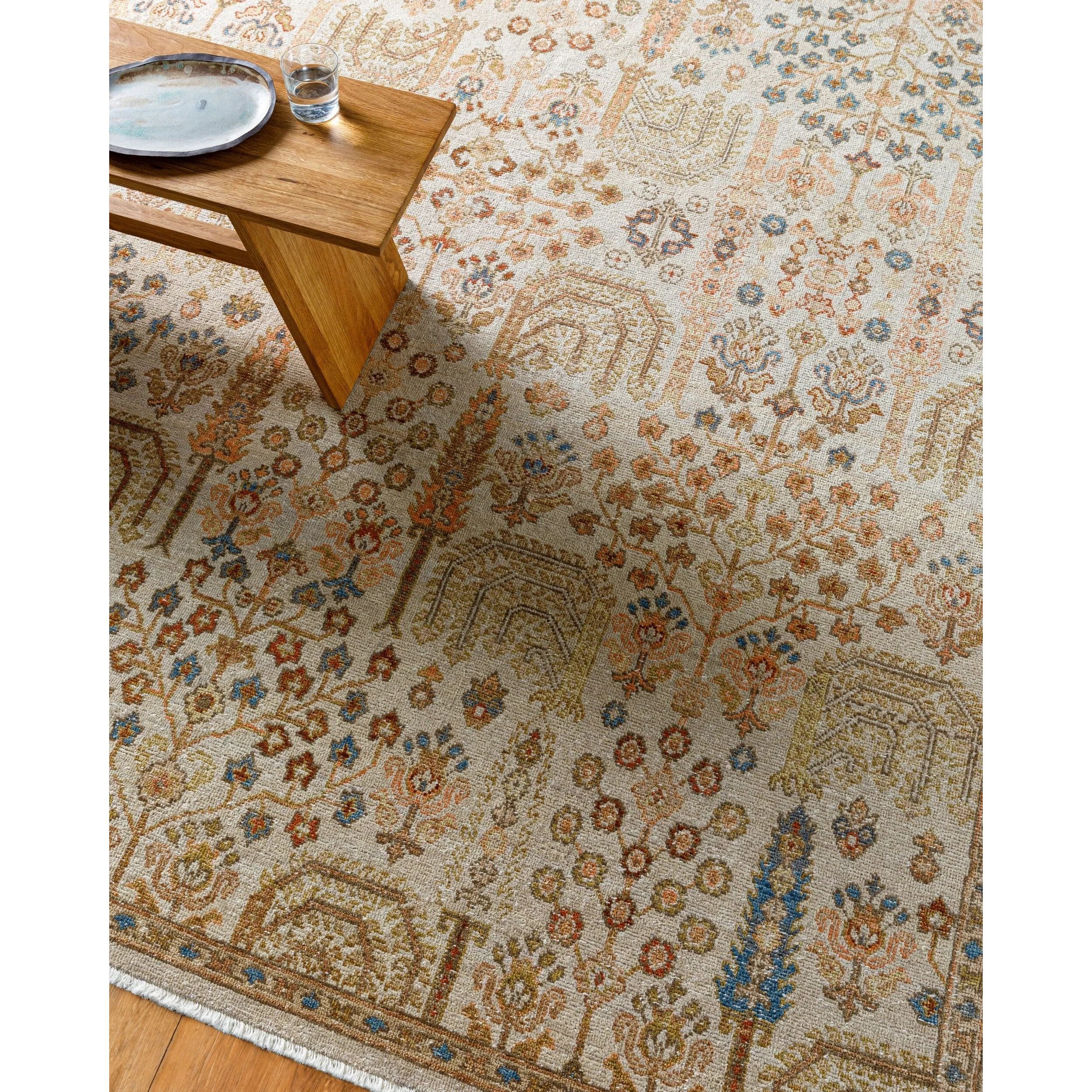 Featuring Anelka Hand-Knotted Rug by Surya at Amethyst Home. Indulge in the exquisite luxury of the Anelka Hand-Knotted Rug. Crafted with intricate detail, this rug adds elegance and sophistication to any space. Hand-knotted with expert precision, it boasts superior quality and durability for long-lasting use. Elevate your decor with this artfully crafted r. Amethyst Home provides interior design, new home construction design consulting, vintage area rugs, and lighting in the Nashville metro area.