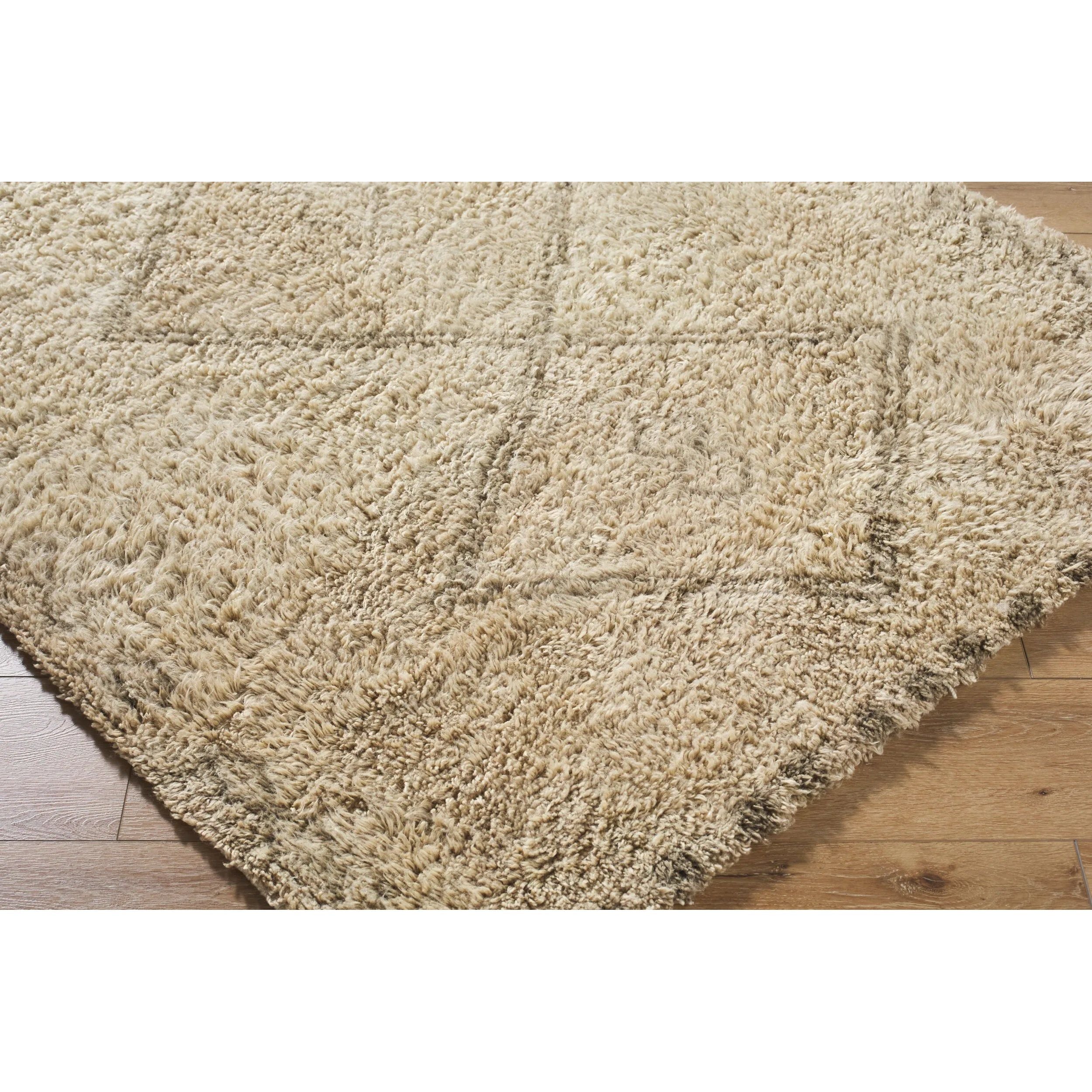 Featuring Beni Moroccan Hand-Knotted Rug by Surya at Amethyst Home. Introducing the Sinclair Hand Made Rug, a perfect addition to your Farmhouse Cottage style home. This rug, woven from pure wool and hand-knotted in India, adds a touch of cozy warmth and rustic charm to any room. The medium pile offers a delightful texture underfoot, while the fringe detail . Amethyst Home provides interior design, new home construction design consulting, vintage area rugs, and lighting in the Monterey metro area.