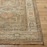 Featuring Bijar Hand-Knotted Rug by Surya at Amethyst Home. Discover the charm of traditional design with the Bijar handmade rug. This product brings an elegant, timeless appeal to any room. Made from wool in India and hand-knotted for durability, this rug features a gorgeous fringe detail that adds a touch of classic sophistication. Despite its no-pile co. Amethyst Home provides interior design, new home construction design consulting, vintage area rugs, and lighting in the Des Moines metro area.