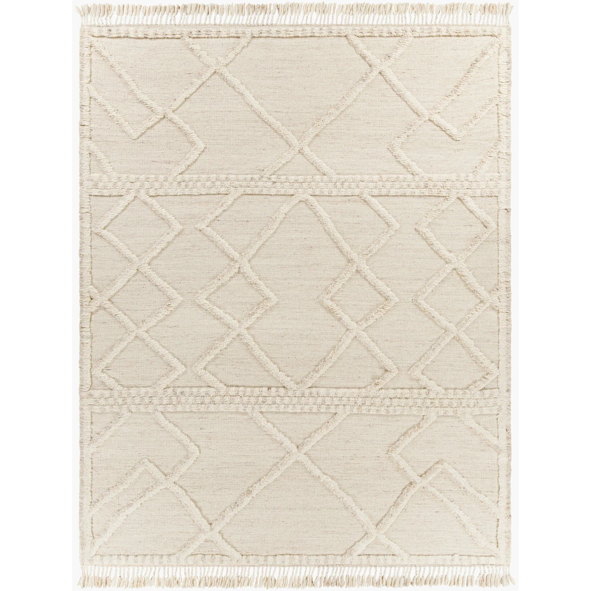 Discover the exotic allure of our Cadiz Collection hand-knotted rug, a beautiful addition to any space seeking an elevated Moroccan Global style. Its plush pile offers underfoot comfort that is enhanced when used with a rug pad. Amethyst Home provides interior design, new home construction design consulting, vintage area rugs, and lighting in the Calabasas metro area.